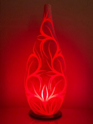 Alternative view of 80 CM LAMPE TRIBAL ANTIQUE R&W