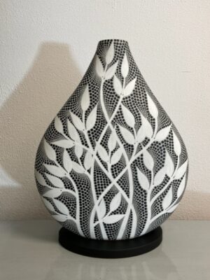 Alternative view of 45 CM LAMPE WHITE LEAF