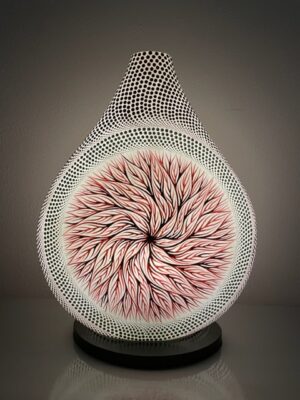 45 CM LAMPE AKAR ROUGE