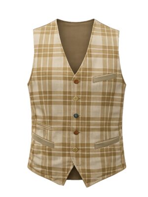 Gilet Homme coton lin