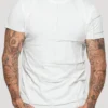 T-shirt Psylofashion casual couleur blanc bambou